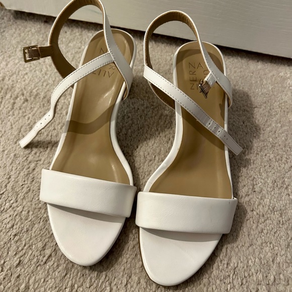 naturalizer white heels